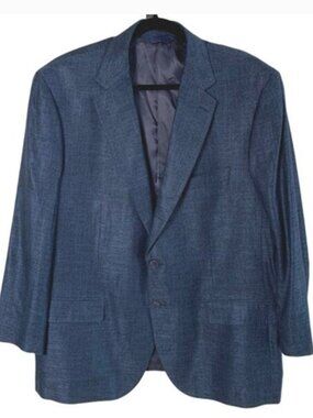 Max Davoli Baroni Men’s Sport Coat 48R Blue Blazer